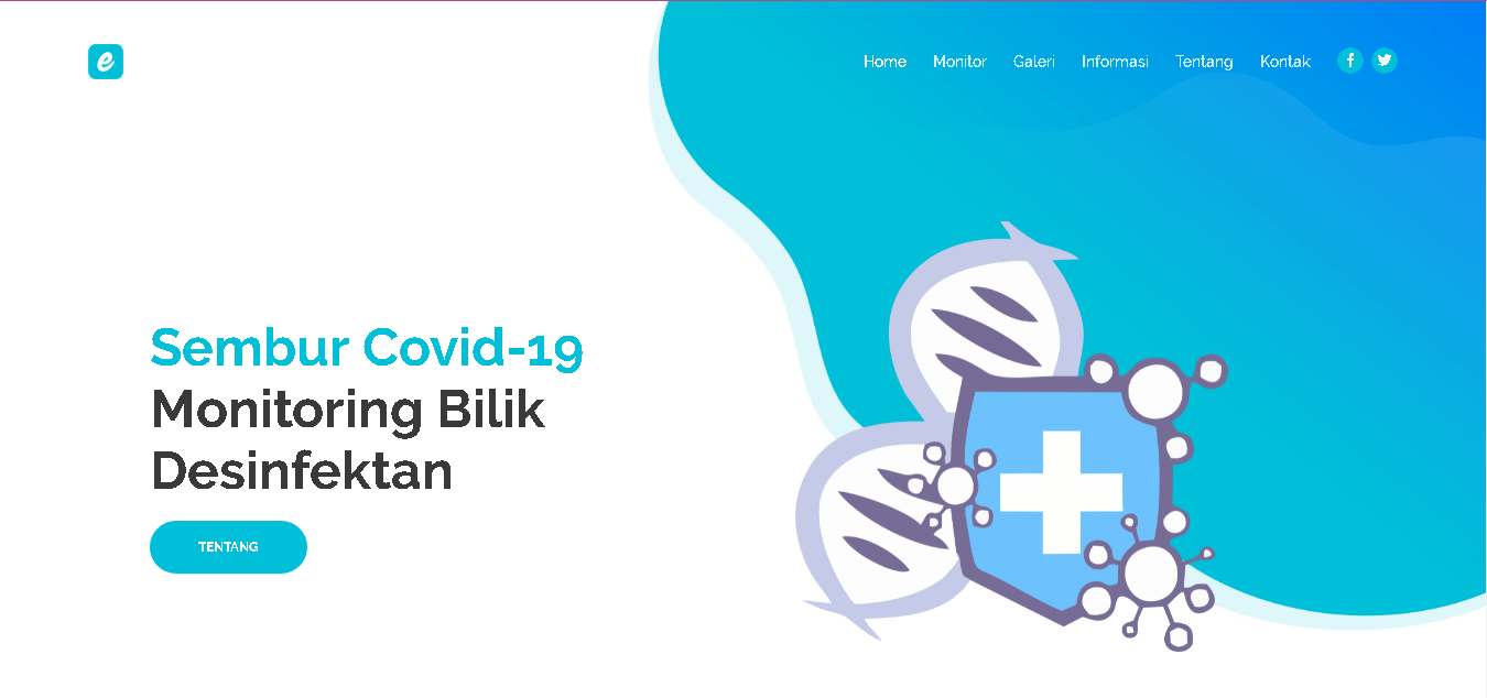 IoT monitoring Covid-19 pada Bilik Disinfektan