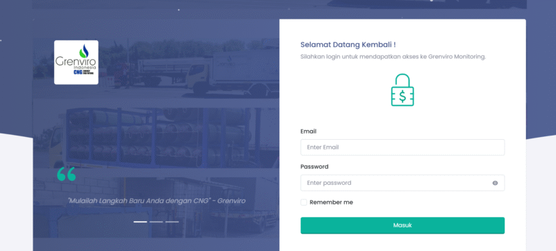 Aplikasi Website Monitoring dan Pengiriman Gas 